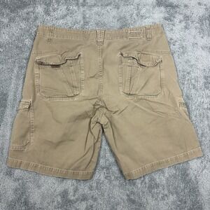 Anchor Blue Cargo Shorts Men's Size 34 Khaki Cotton Casual Workwear Utility